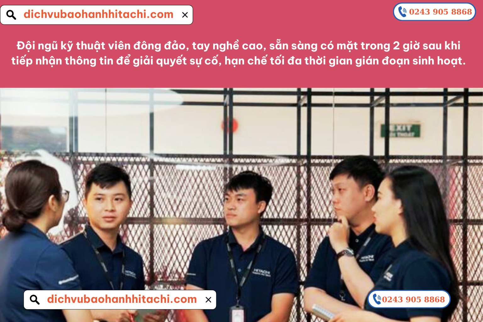 Trung Tâm Bảo Hành Hitachi Miền Trung – Chính Hãng & Uy Tín 3 Đội ngũ kỹ thuật viên Trung Tâm Bảo Hành Hitachi Miền Trung