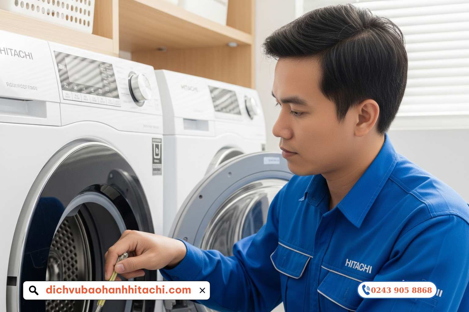 Dịch Vụ Vệ Sinh Máy Giặt Hitachi Chuyên Nghiệp, Uy Tín 1 Vệ sinh máy giặt Hitachi